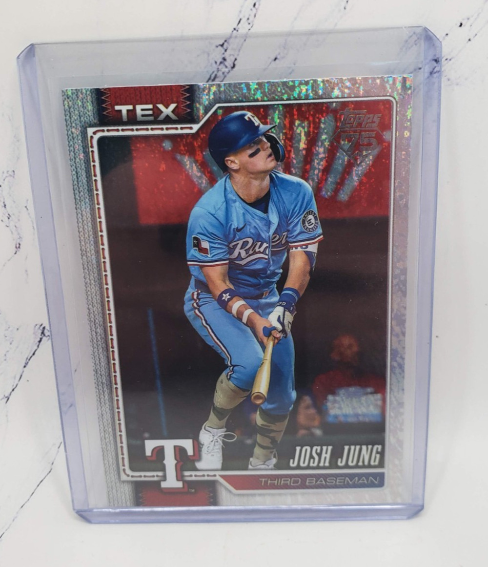 2026 Topps Series 1 Josh Jung Holo Foil Texas Rangers Baseball Card #98